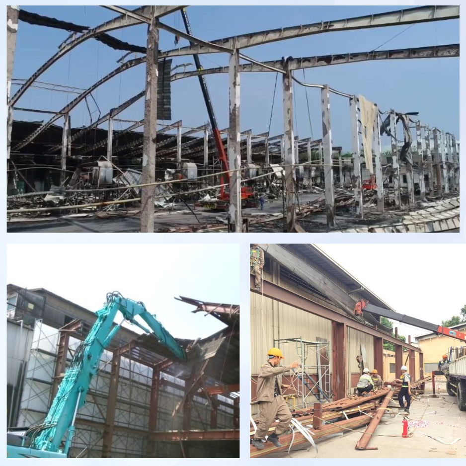 Tháo dỡ xác nhà xưởng trọn gói chuyên nghiệp